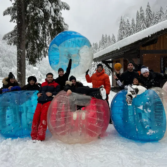 Bubble foot lac de Montriond